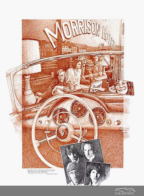 Morrison Hotel Porsche by Patrick Brunet