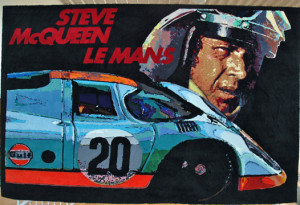 Porsche 917 Steve McQueen tapestry Keith Collins