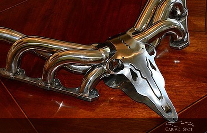 True Gear Head Antlers Car Art