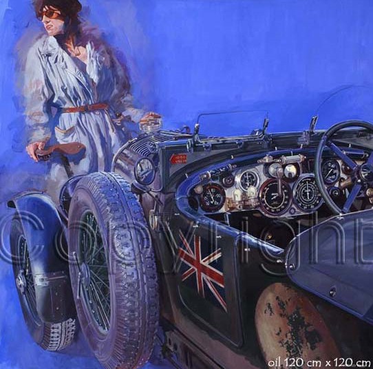 Blower Bentley by Automotive Artist Stanley Rose