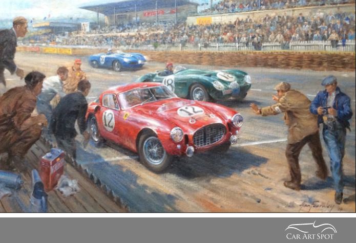 Not Too Fast by Automotive Artist Alan Fearnley