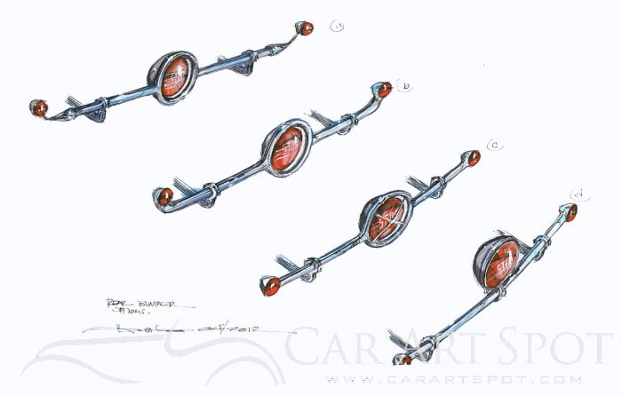Car Artist Alberto Hernandez sketch brake lights Alberto Hernandez sketch brake light