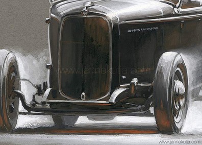 Custom Car Art by Artist and Designer Janne Kutja