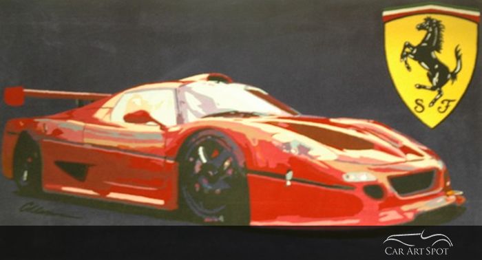 ferrari tapestry carart by Keith Collins