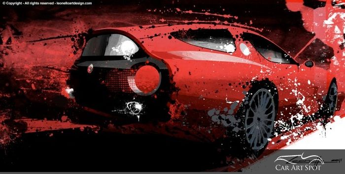 Alfa Romeo Painting by Michele Leonello Alfa Romeo Painting by Michele Leonello