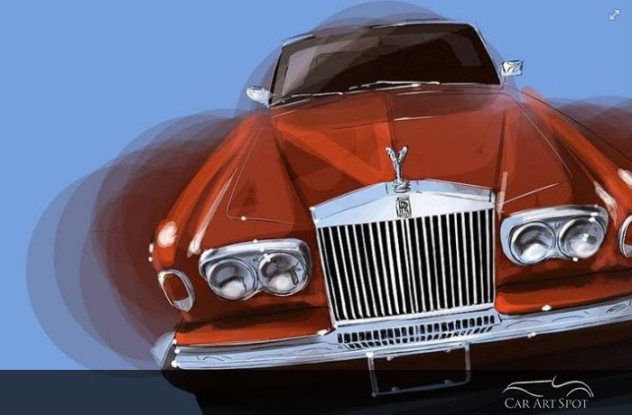 Rolls Royce car art by Niels van Roij