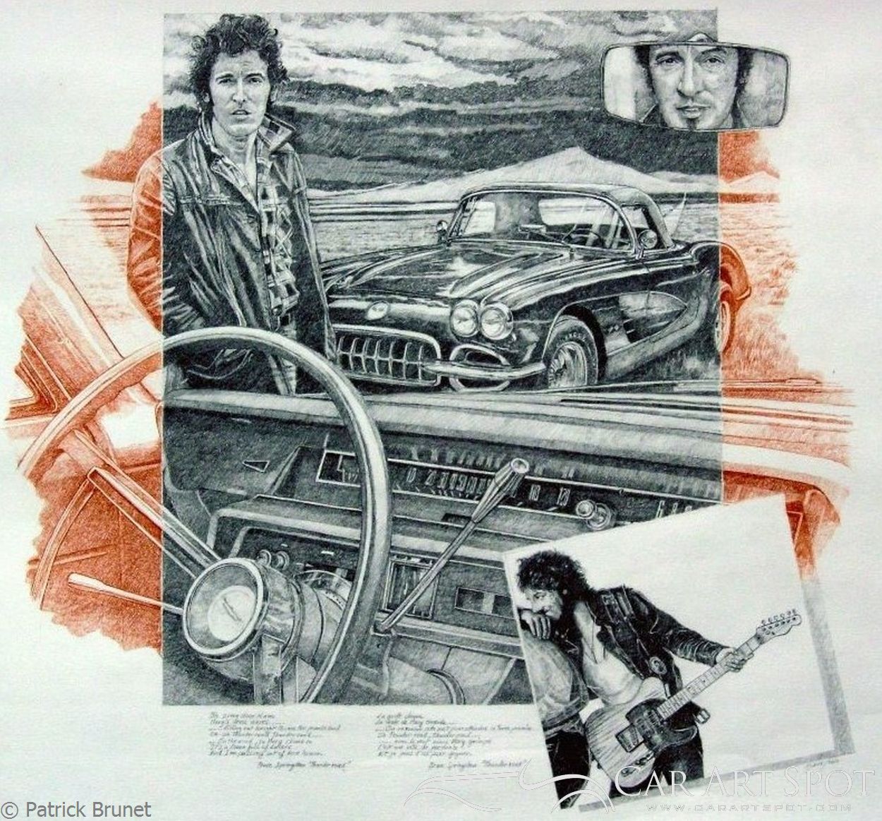 Bruce Springsteen Thunder road by Patrick Brunet