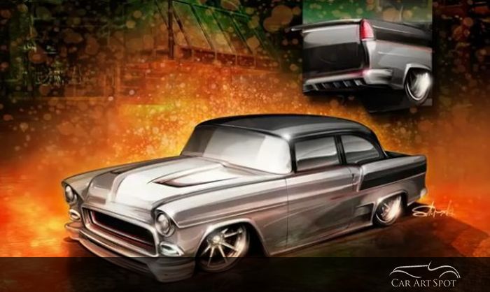 hot rods and custom car art by Brian Stupski Problem Child Kustoms