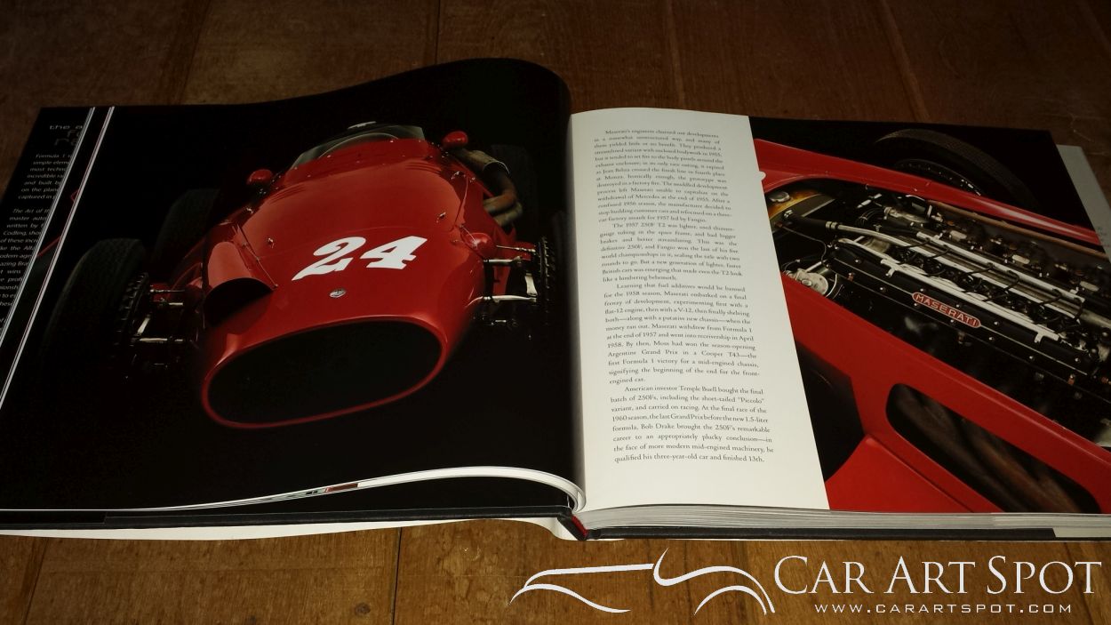 Maserati 250F The Art of the Formula 1 Race Car book review by CarArtSpot Maserati 250F