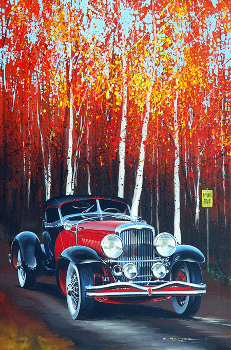 Charles Maher Car Painting Fall