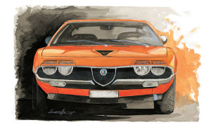 Michele Leonello Muscle Car Painting