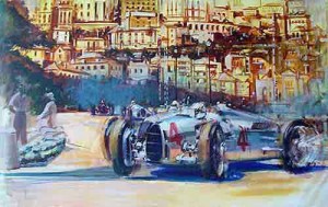 Auto-Union 1937 Monaco Grand Prix by Andrew McGeachy