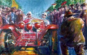 Flying Start 1934 Mille Miglia by Andrew McGeachy