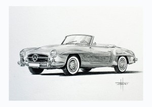 Mercedes Drawing