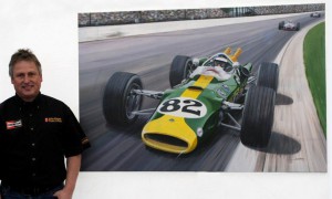 'The Greatest Victory' Andrew Kitson with his Jim Clark Indy 500 painting