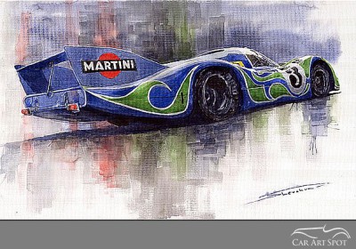 Porsche 917 painting by Yuriy Shevchuk